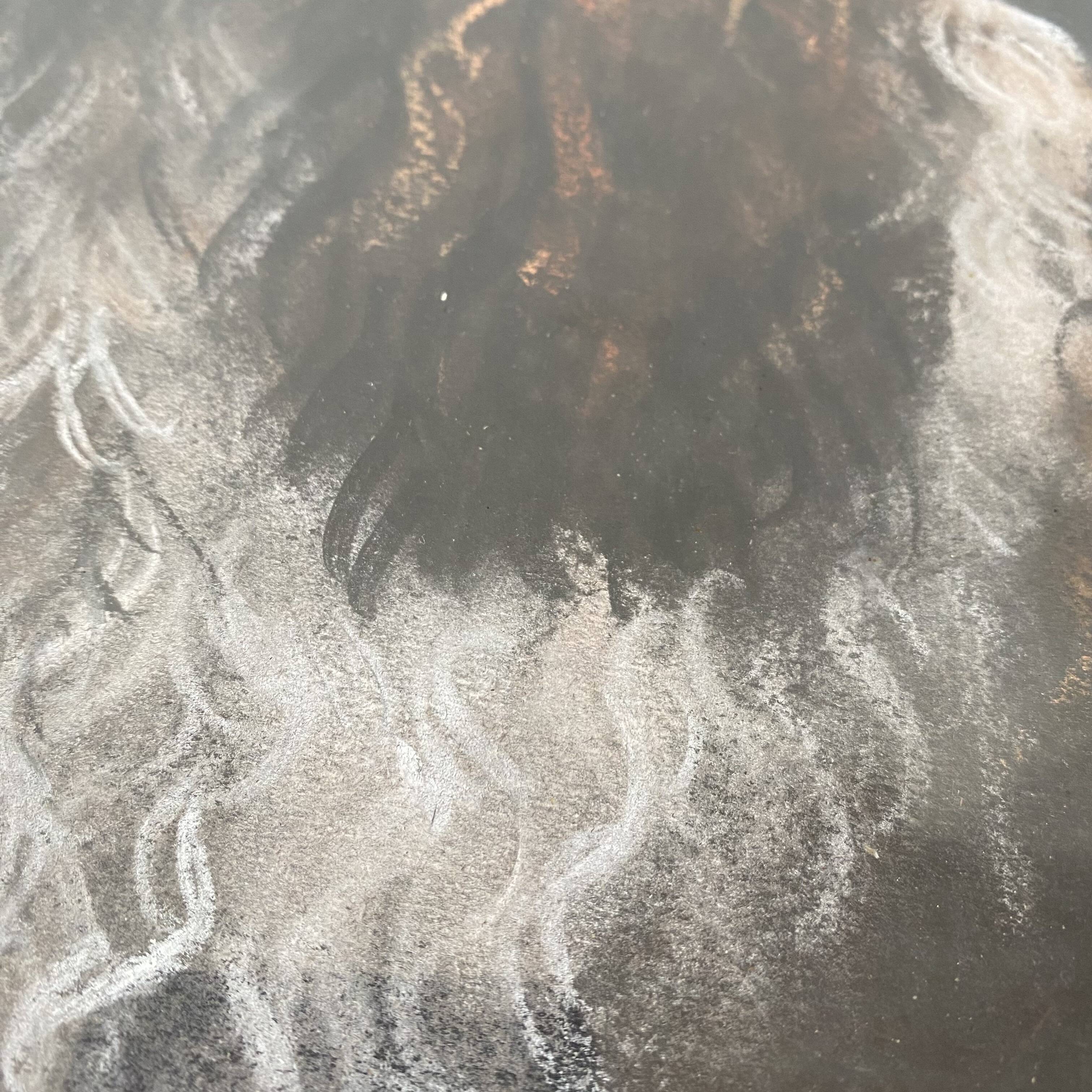 Framed pastel English Springer Spaniel dog