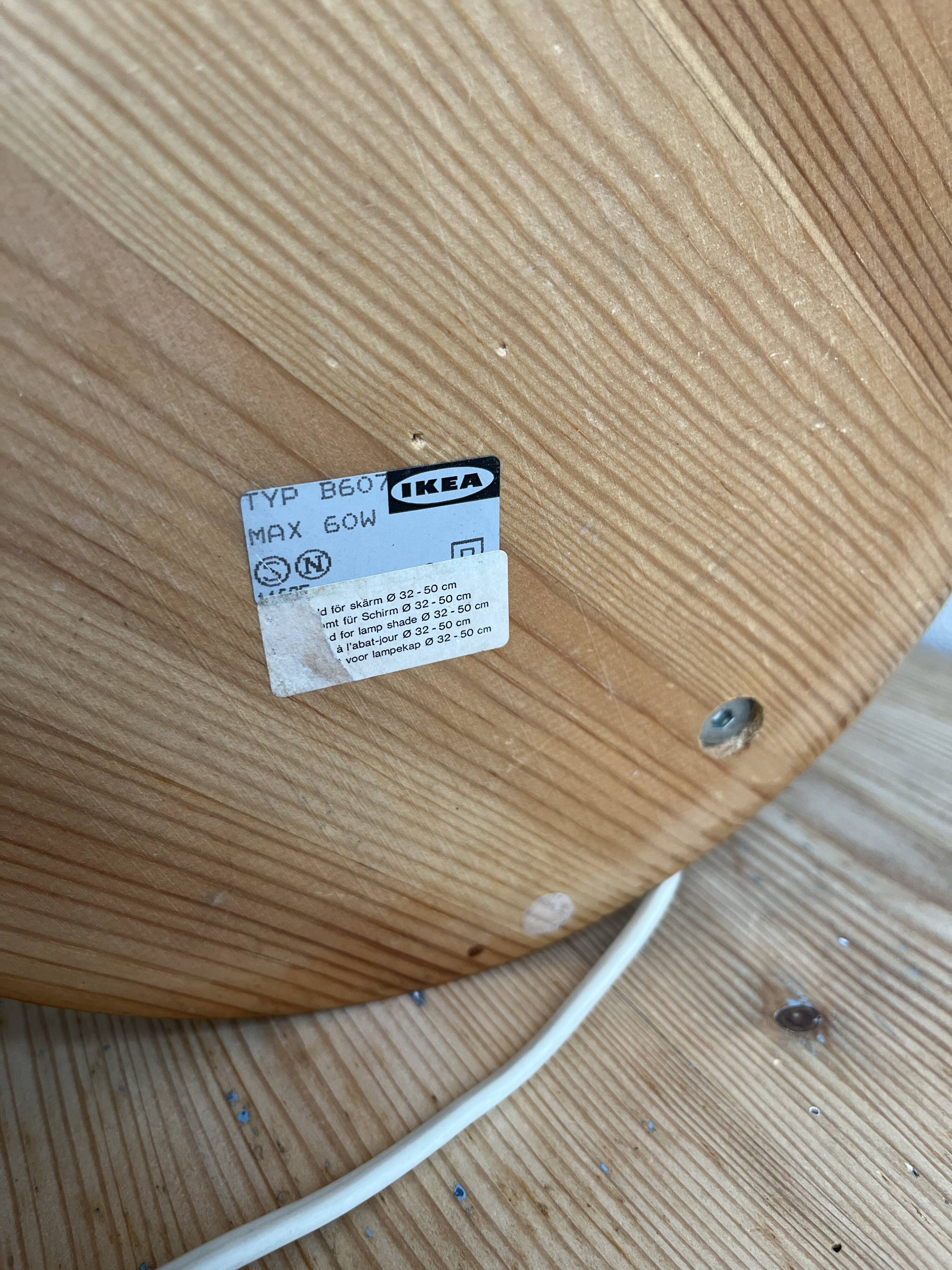 Vintage Opus / Zirkon Ikea pine lamp