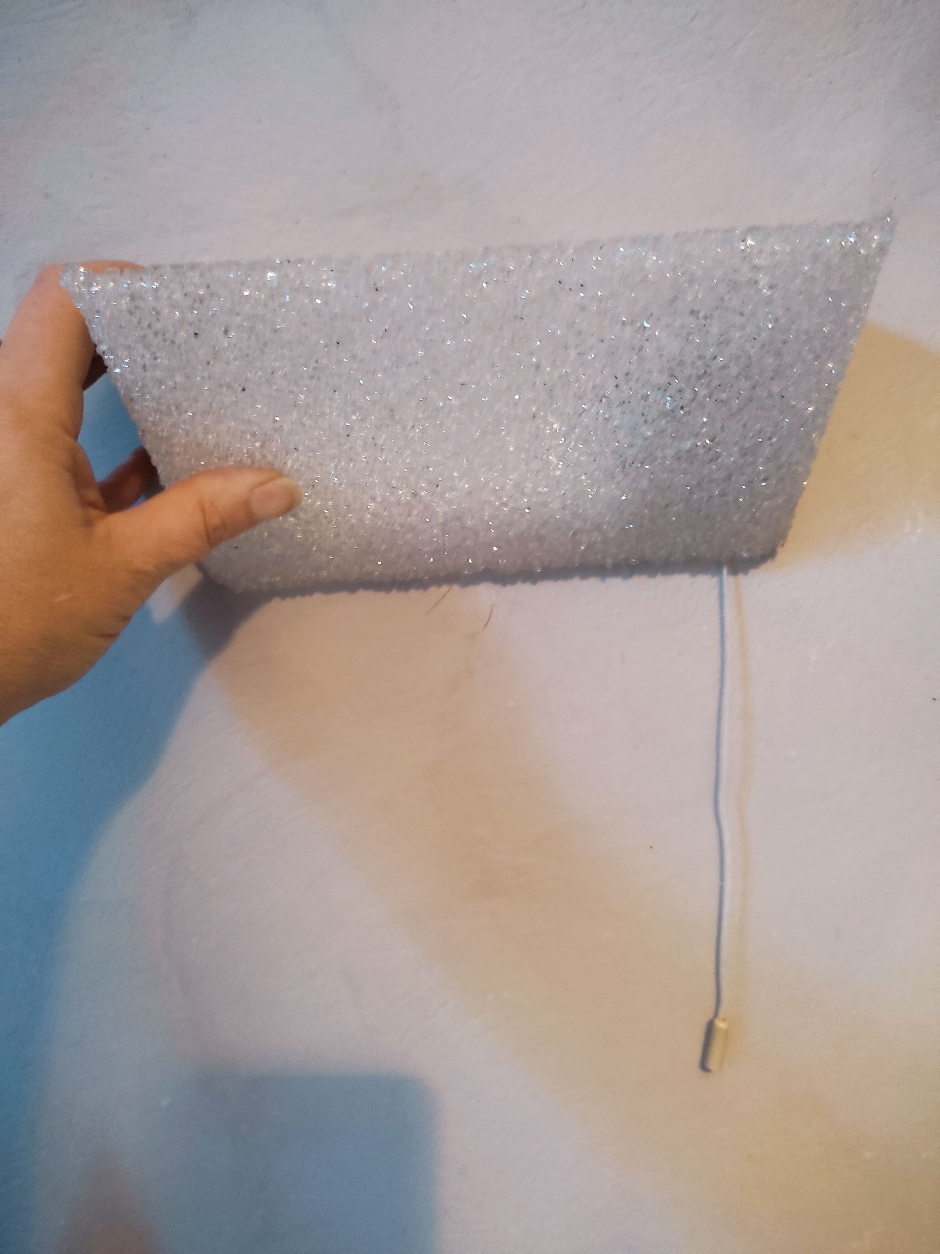 Modernist wall lamp perspex