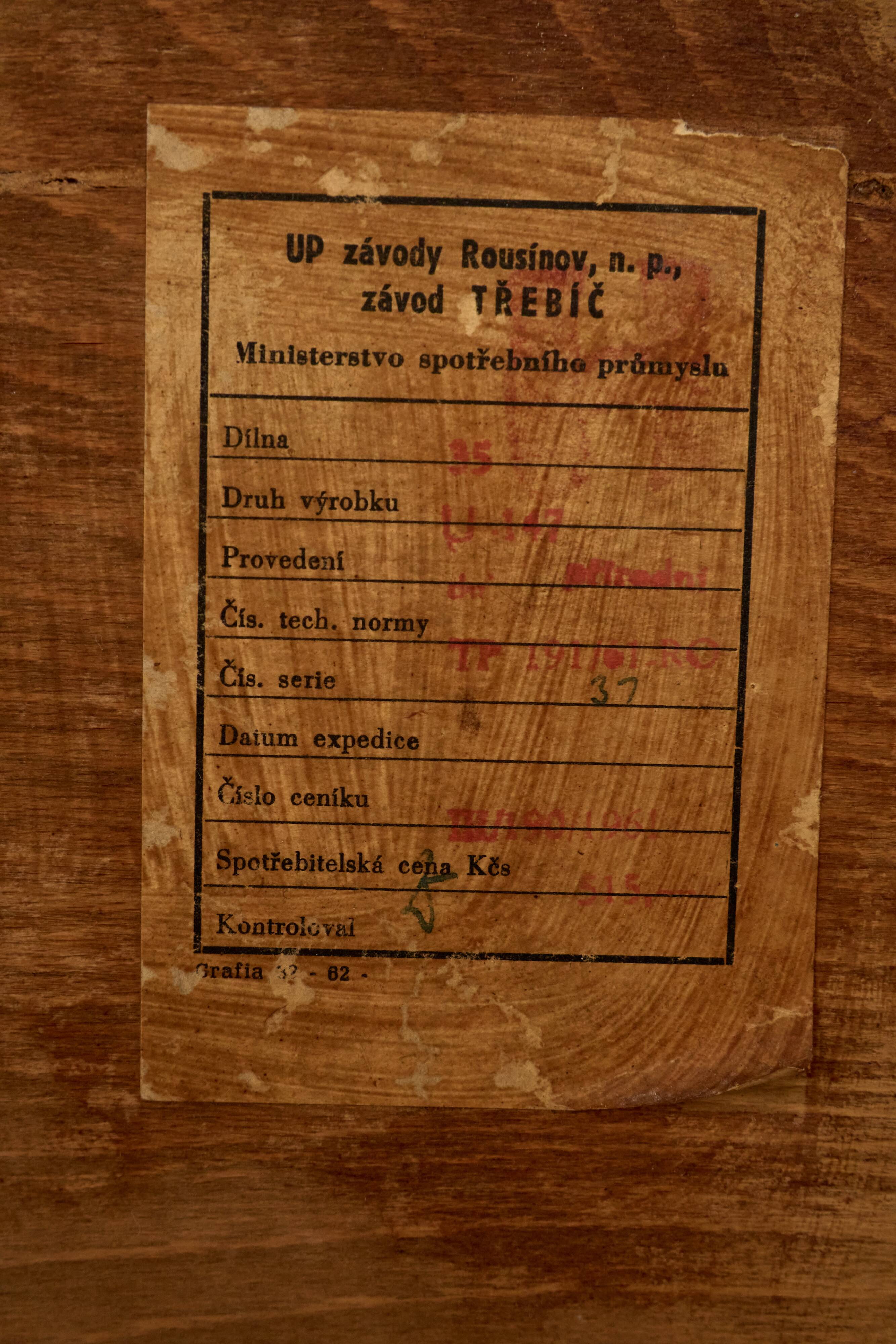 Vintage Display Cabinet, UP závody, 1960s, Czechoslovakia