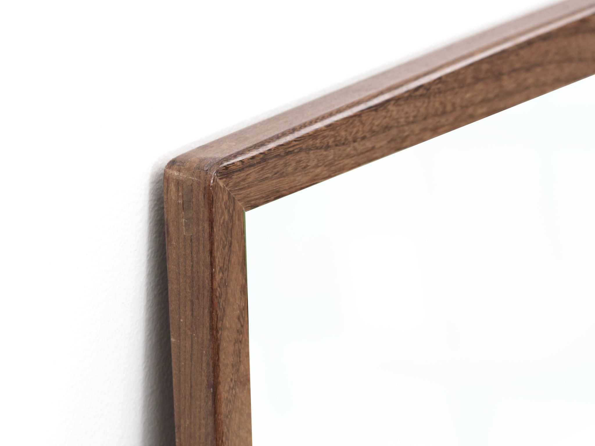 Miroir scandinave horizontal en palissandre de Rio 139x47cm