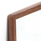 Miroir scandinave horizontal en palissandre de Rio 139x47cm