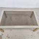 Vintage coffee table 1970s brushed metal smoked glass