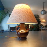 Ceramic body lamp with handles
