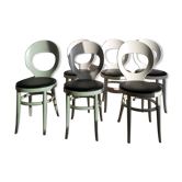 Ensemble de 6 chaises modèle Mouette - édition Baumann