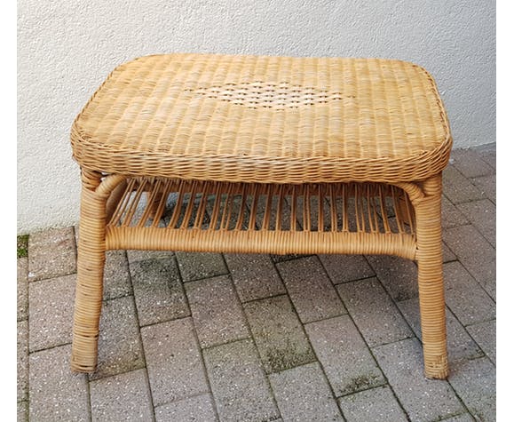 Rattan coffee table