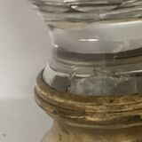 19th century crystal and bronze staircase ball