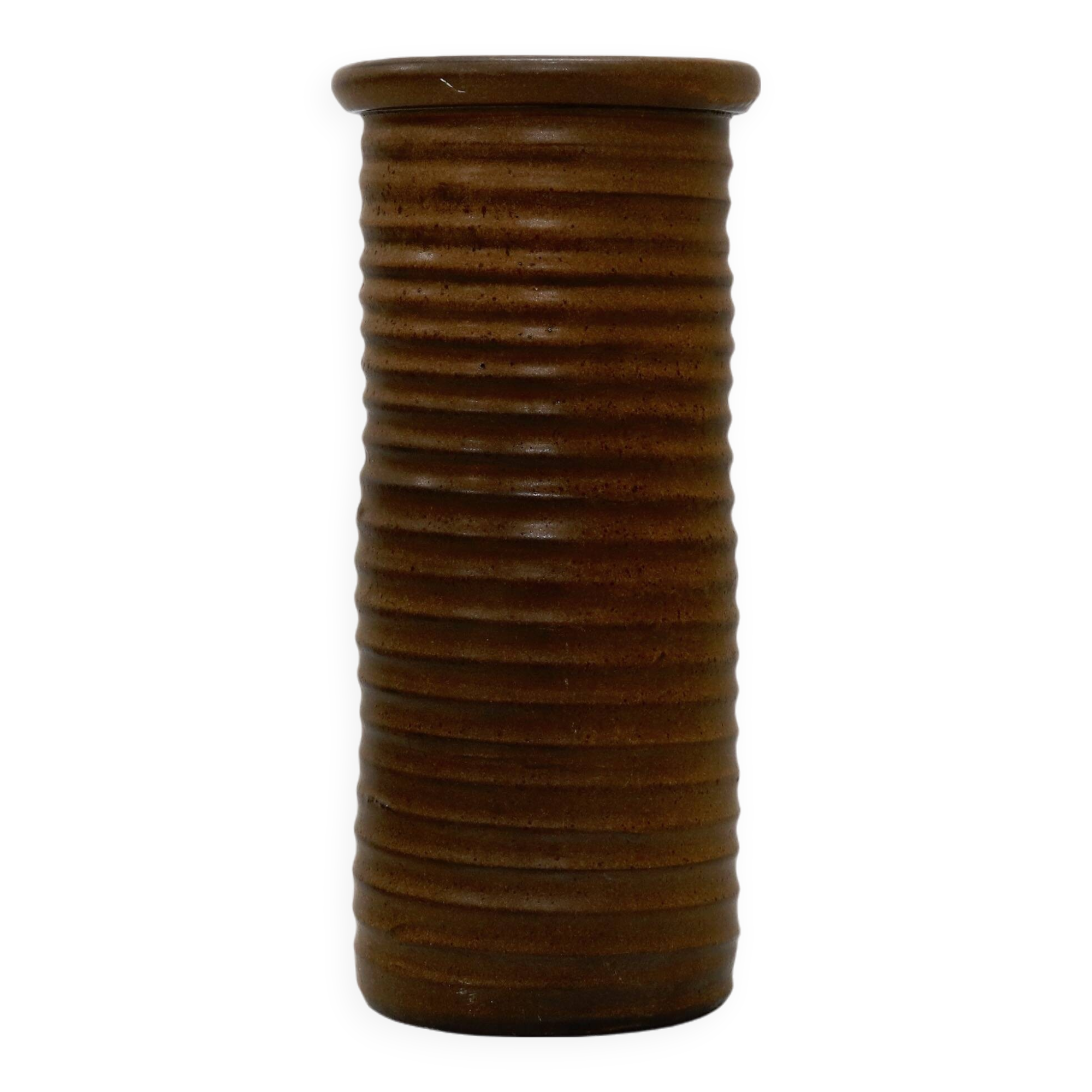 Studio Pottery Cylindrical Vase by Jan de Graaf 1970s