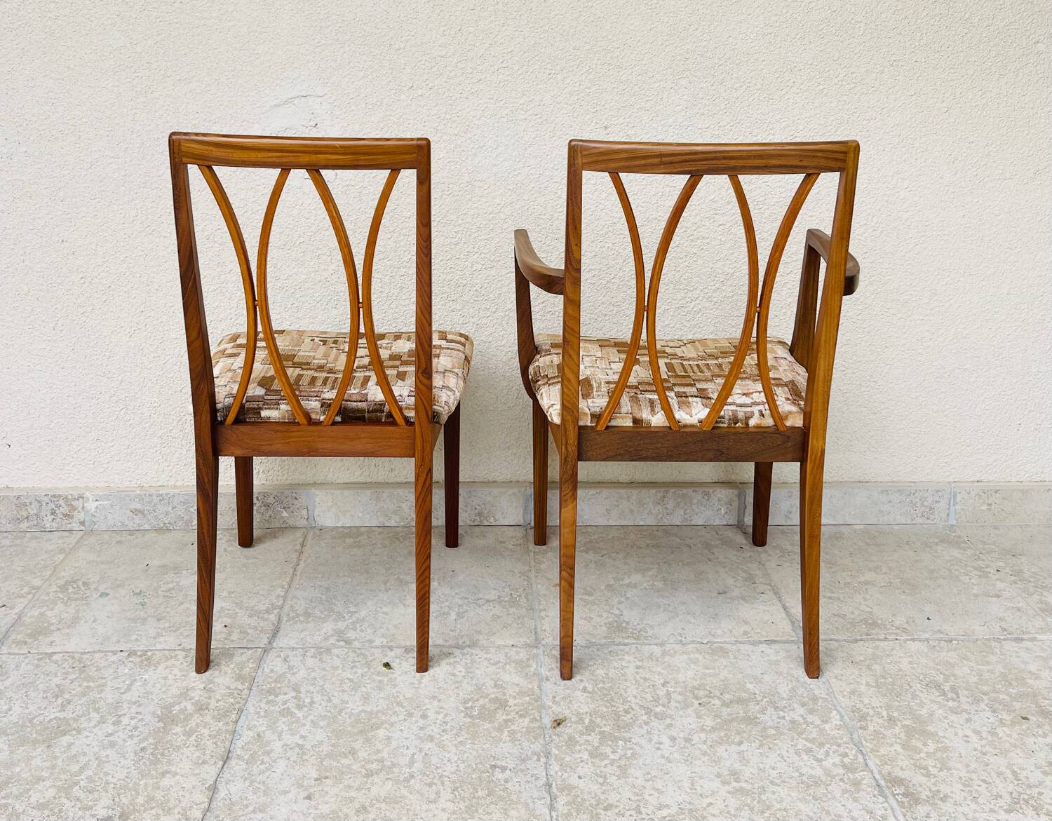 Chaise et fauteuil vintage 1960