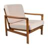 Scandinavian original armchair, designed by z. Baczyk, fully restored, 1960s, powder pink
