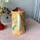 Pitcher in slurry art nouveau majolica 19th