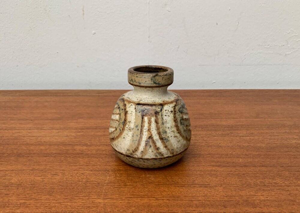Mid-century Danish vase from Søholm pottery workshop, 1960s.
