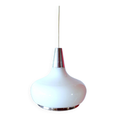 Suspension en opaline blanche 70s