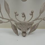 Set of 3 wall sconces in painted metal
