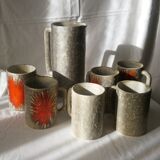 Set pitcher and mugs