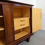 Art Deco style rosewood and sycamore sideboard circa 1950