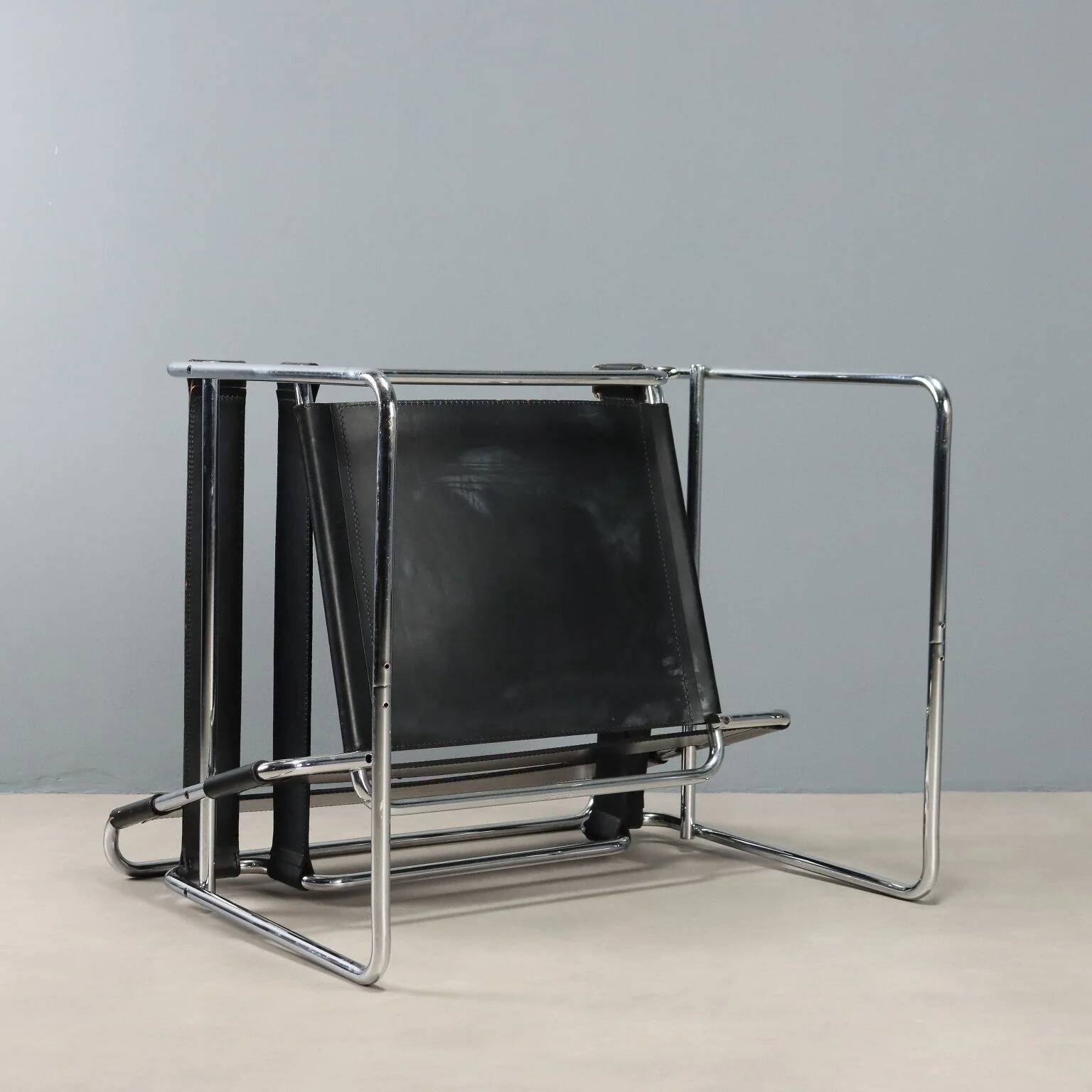 Fauteuil Wassily Gavina, design vintage Marcel Breuer, Italie, années 1970