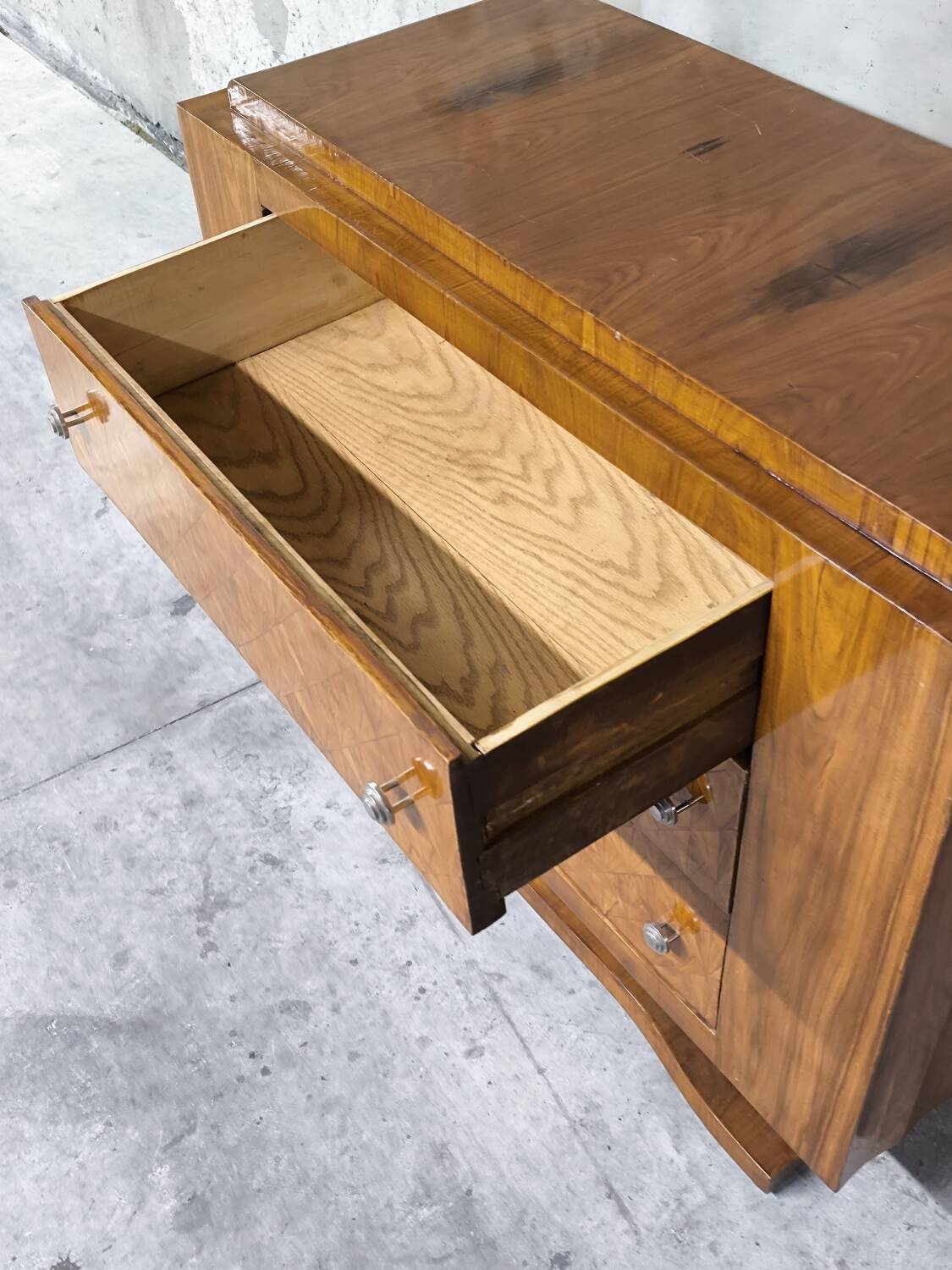 Vintage Art Deco commode from the 1950s.