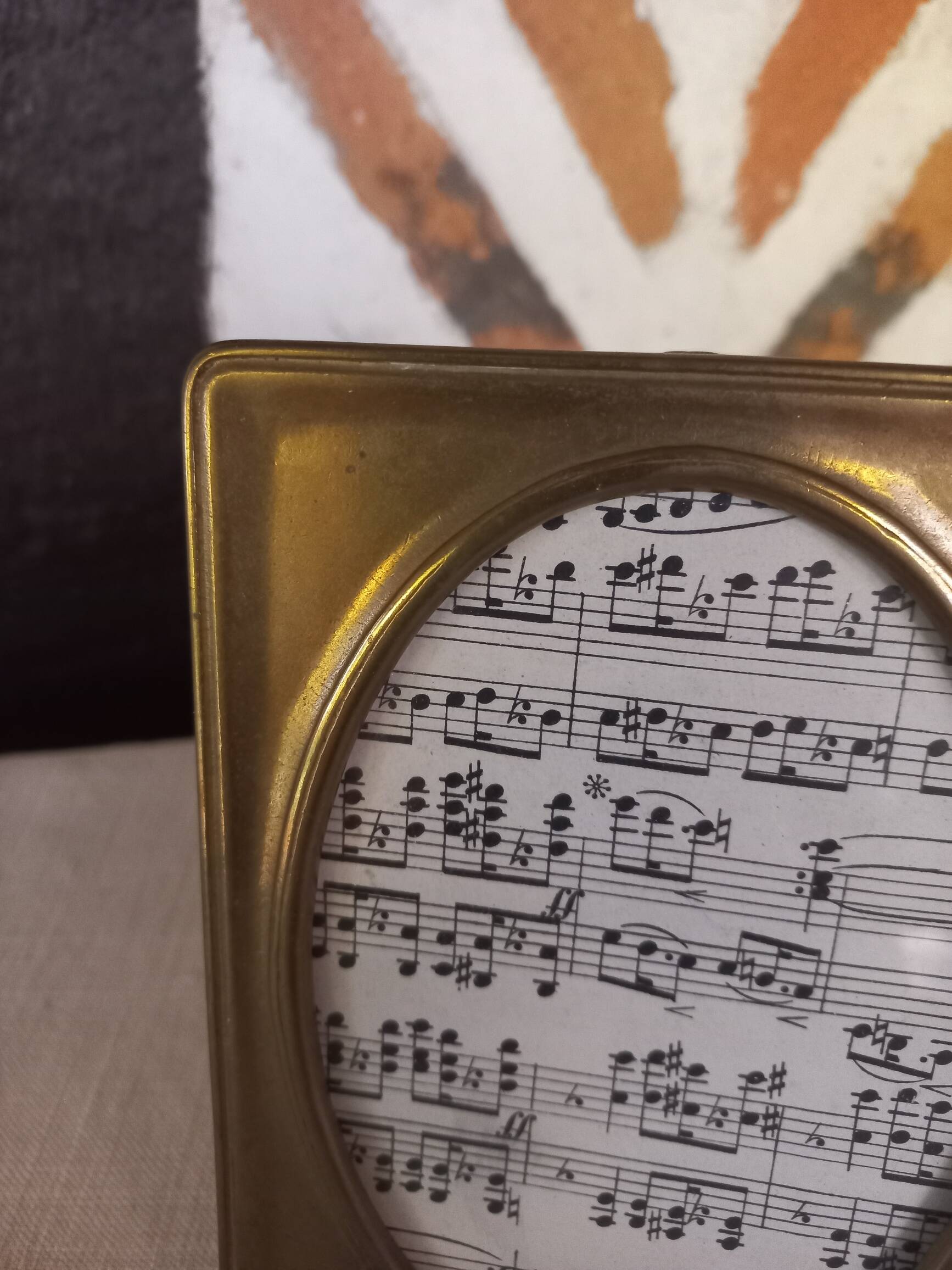 Solid brass photo frame