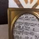 Solid brass photo frame