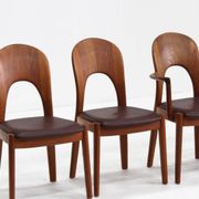 Vintage Danish dining chairs by Niels Koefoed for Koefoeds Hornslet, set of 6