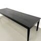 Large burnt wood table Shou Sugi Ban - 300 x 90 cm