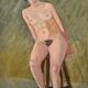 Portrait of a nude on a stool 1923