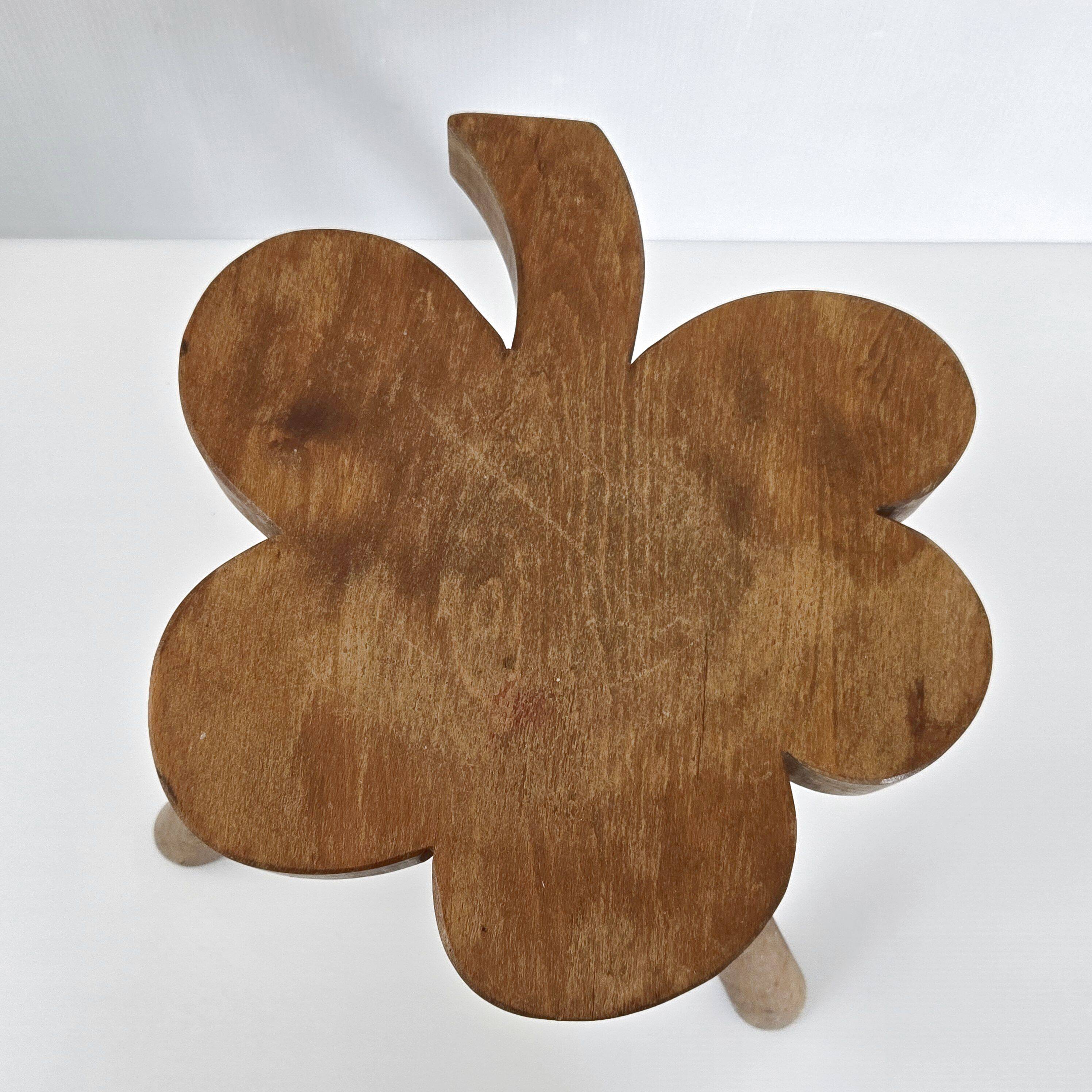 1950s clover tripod stool