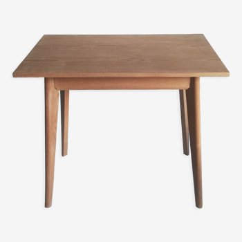 Scandinavian style table raw wood