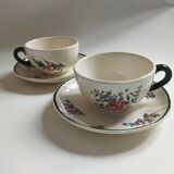 Old earthenware cups Villeroy & Boch 1562 Old Strasbourg