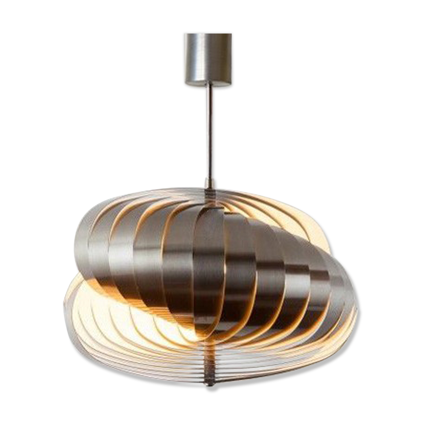 A MID-CENTURY-MODERN MODERNIST SPACE-AGE Ceiling Light by STILUX, Italy