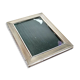 Old photo frame in solid silver - hallmark 800 - guilloche pearl frame 12x16.5