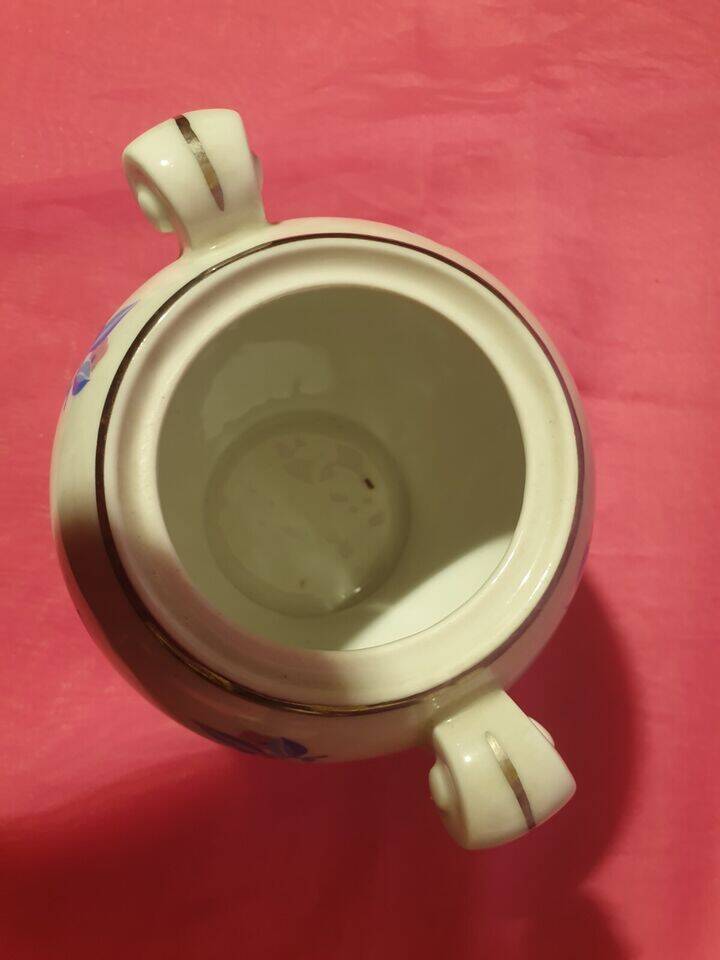 Coffee service 13 pieces Limoges Unique Letourneur Salmon pretty model