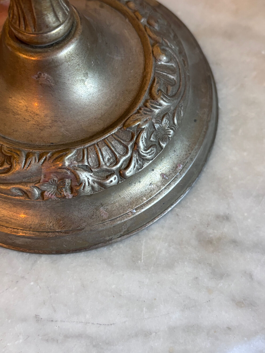 Big bronze candleholder