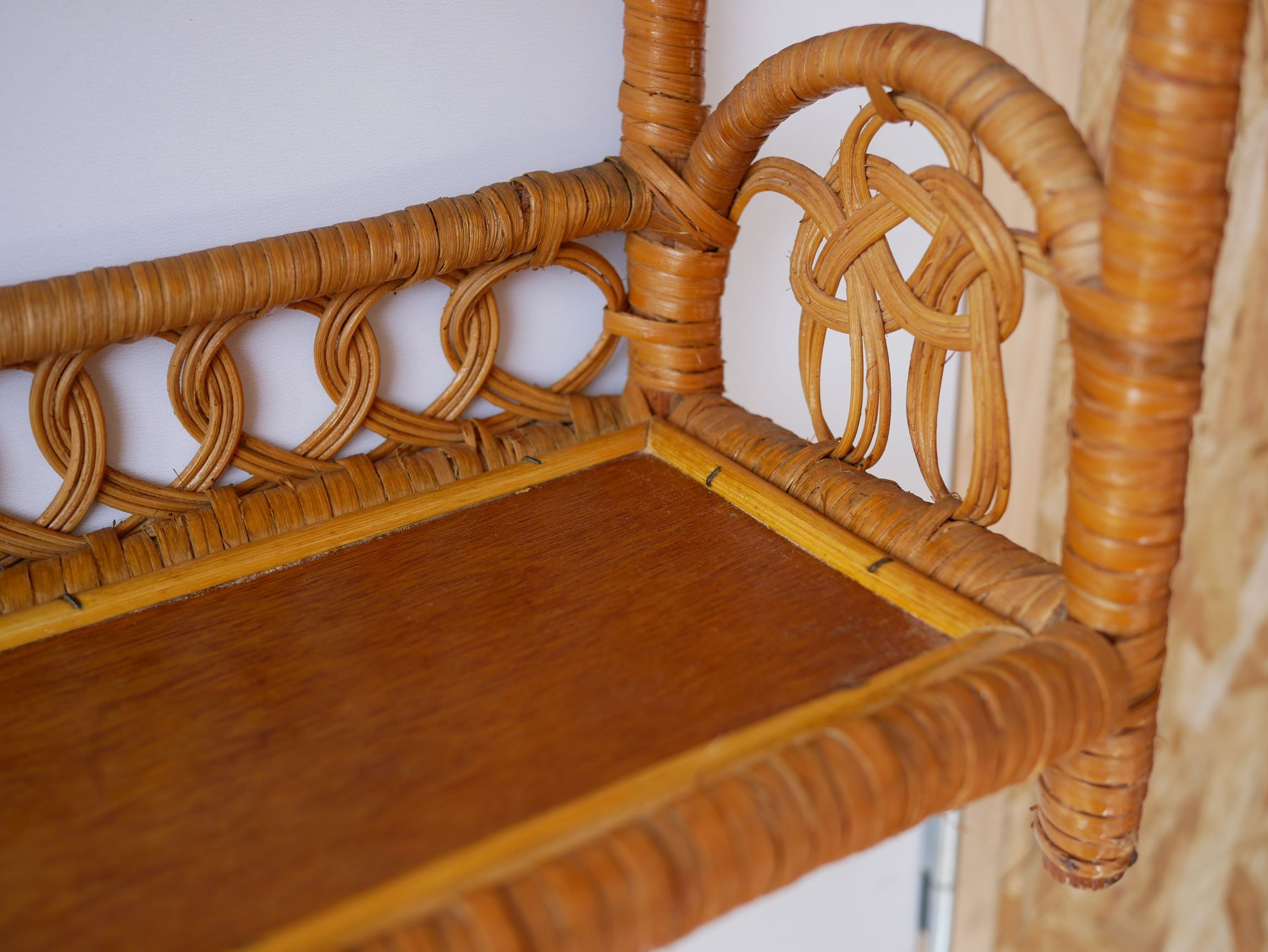 Wall shelf rattan 60 years