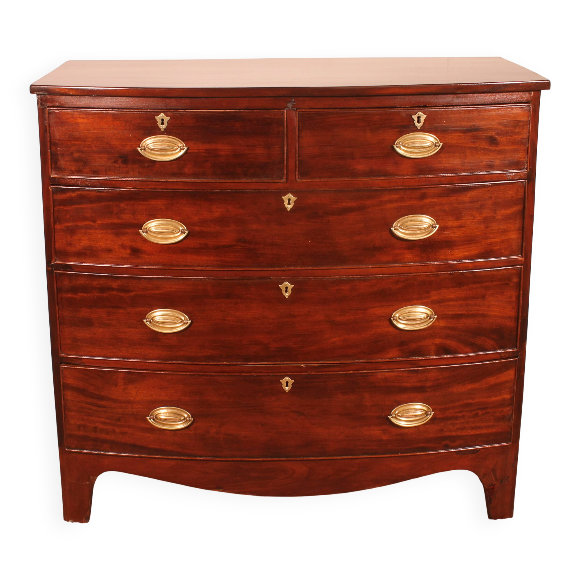 commode bombée en acajou du début du 19° siècle