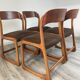 Ensemble de 4 chaises baumann traineau