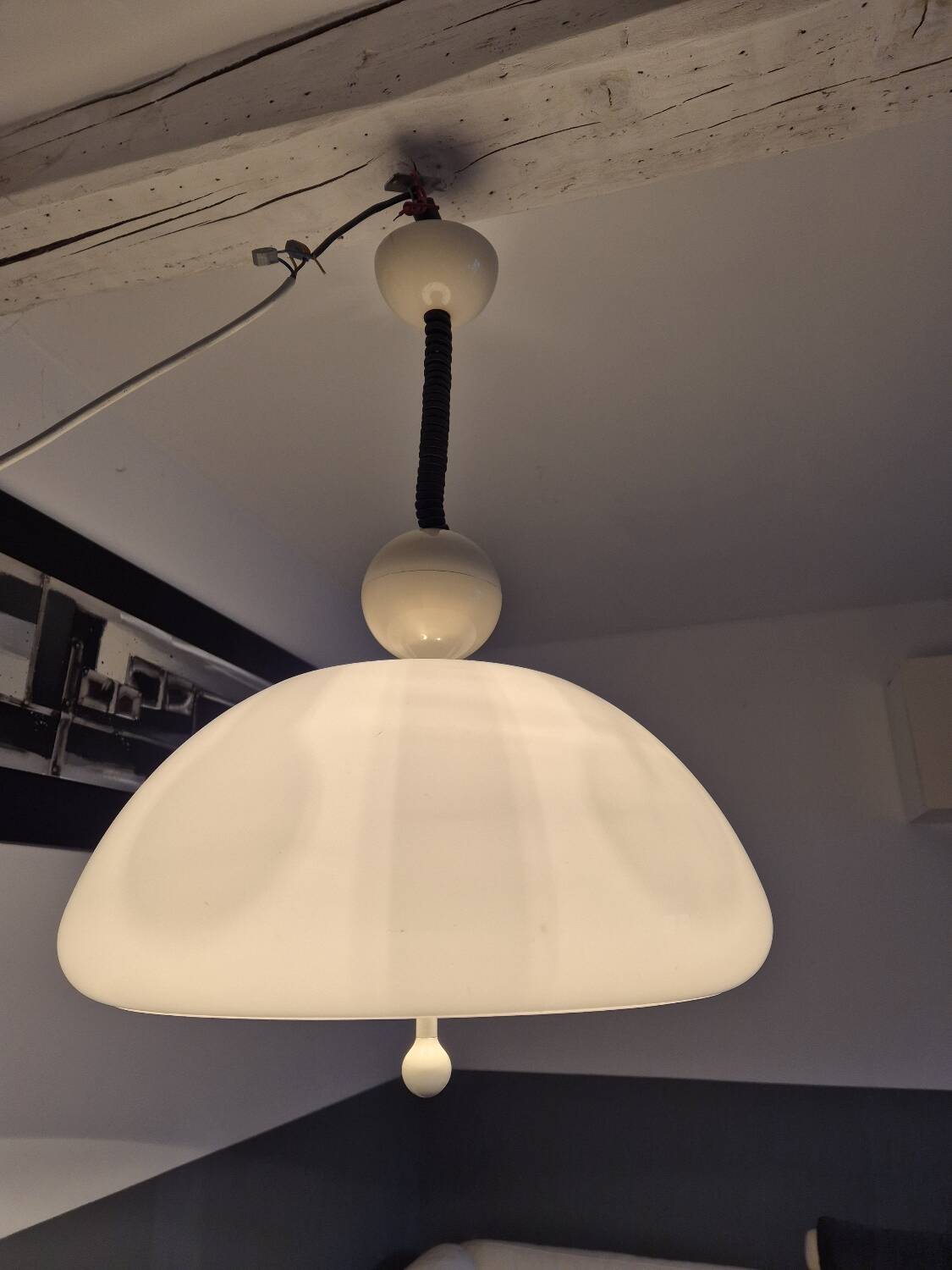Martinelli Luce pendant light "Saliscendi" 1970