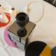Modernist cubist Building table lamp by Curtis Jere