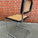 Set of 4 vintage chairs model Cesca B32 in black and chrome