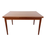Vintage Scandinavian style dining table from the 50s and 60s in teak with extensions