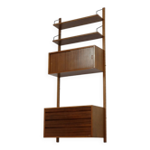 Walnut Wall Unit Shelving System 'Royal System' by Poul Cadovius 60s Danish Design