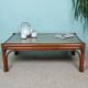 Table basse bambou et verre
