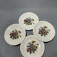 4 vintage plates Villeroy & Boch Mettlach – Bouquet – flowers – Ø 19