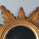 Vintage 50s gilded wood sun mirror, good condition, 40 cm C167