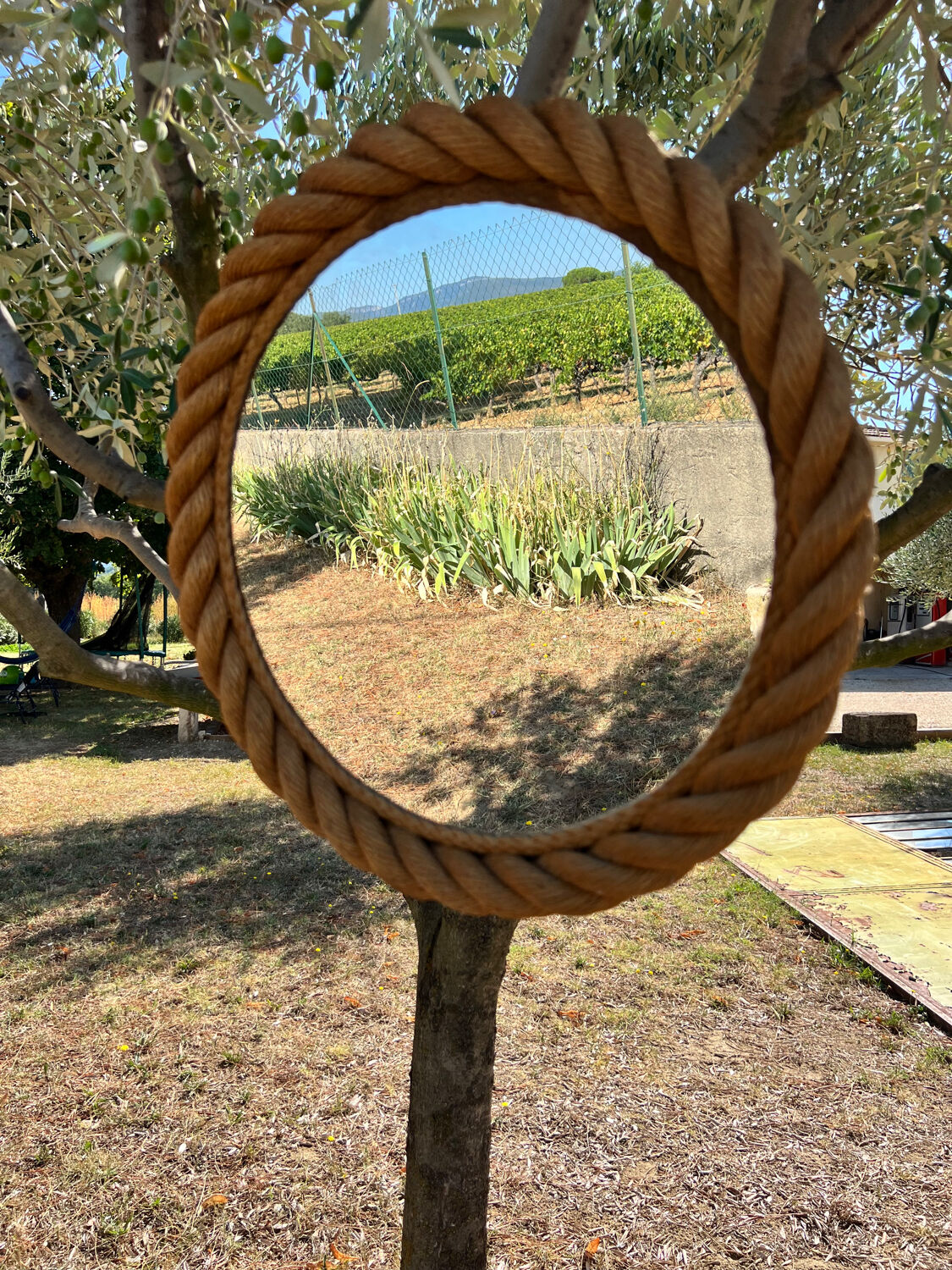 Round rope mirror Audoux Minet