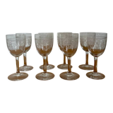 Verres à pied de bistrot vintage