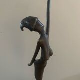 Statue femme bronze