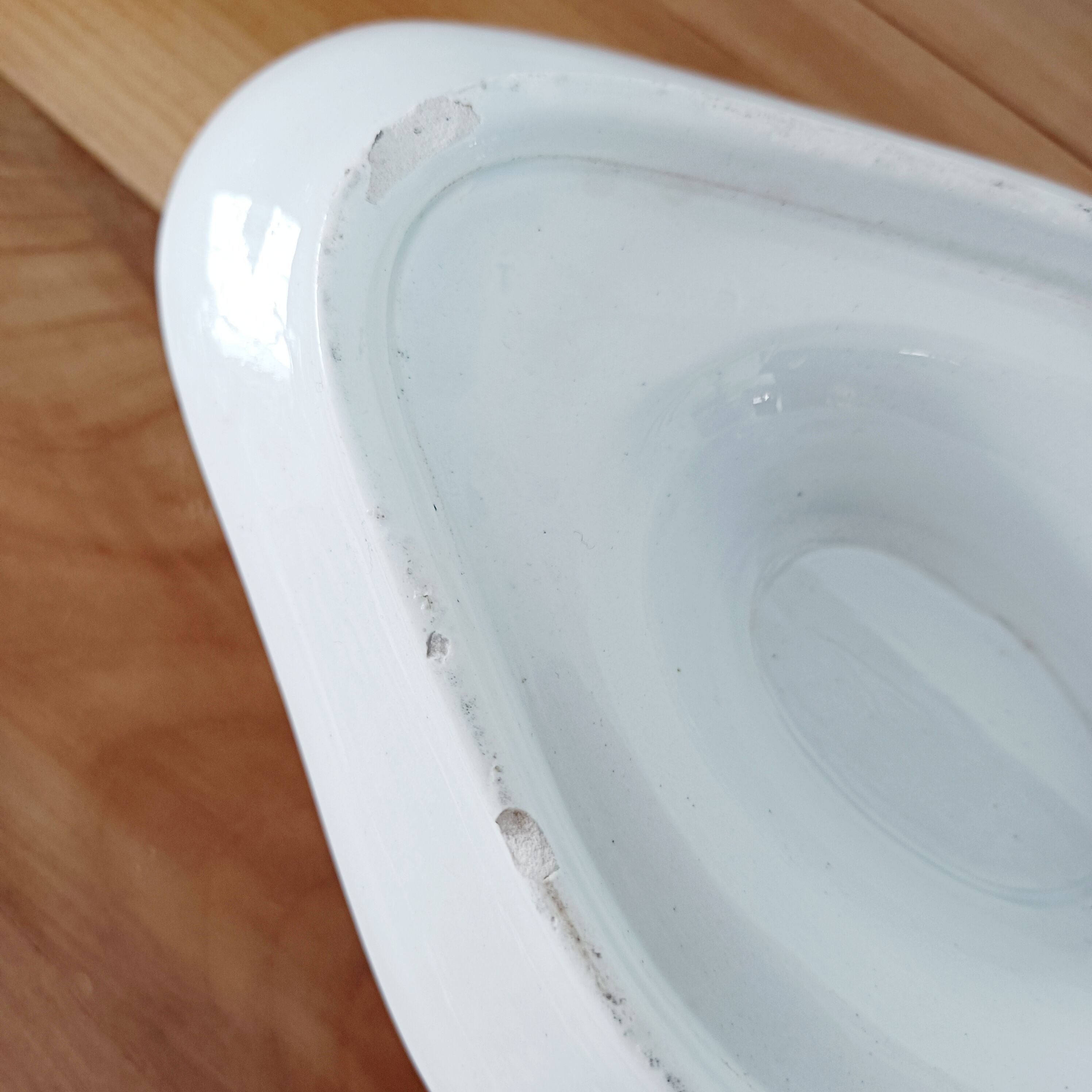 Saucière iron earth, green décor