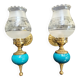 Pair of antique gold wall sconces